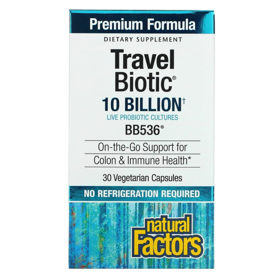   Natural Factors, Travel Biotic, BB536, 10 , 30     -     , -  