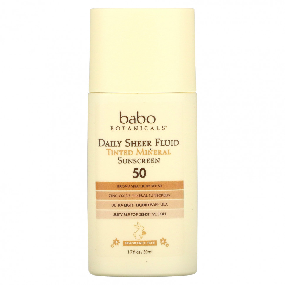   Babo Botanicals, Daily Sheer, ,      50,  , 50  (1,7 . )   -     , -  