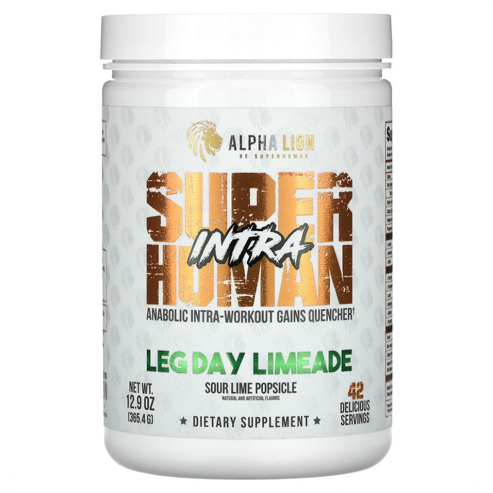   ALPHA LION, SuperHuman Intra, Leg Day Limeade,    , 365,4  (12,9 )   -     , -  