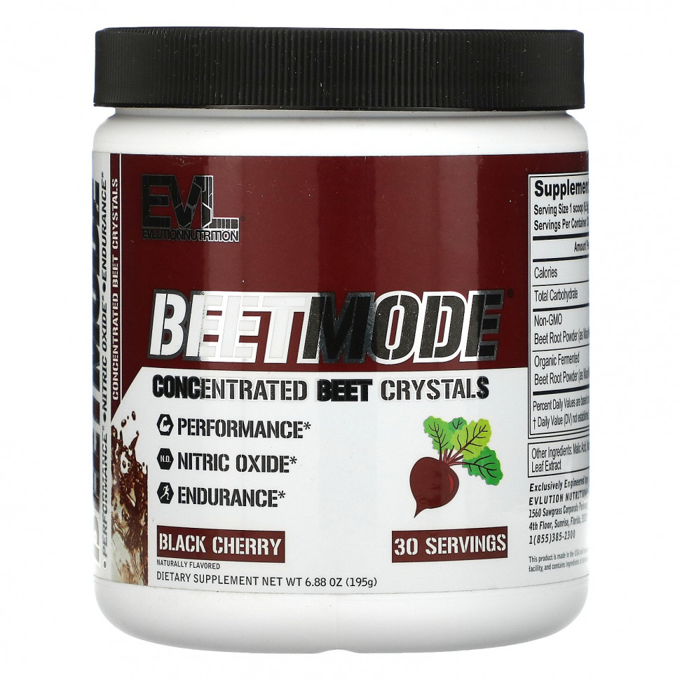   EVLution Nutrition, BeetMode,   , , 195  (6,88 )   -     , -,   