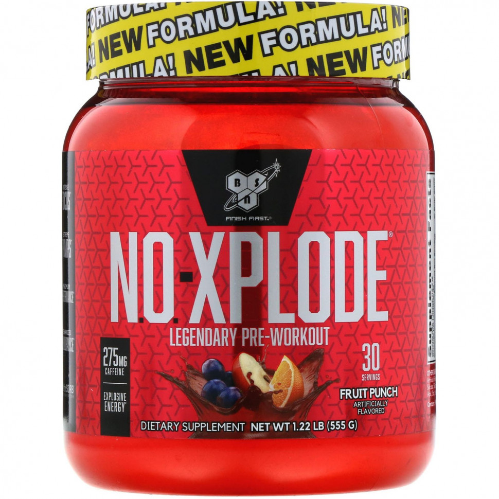   BSN, N.O.-Xplode, Legendary Pre-Workout,    , 555  (1,22 )   -     , -  