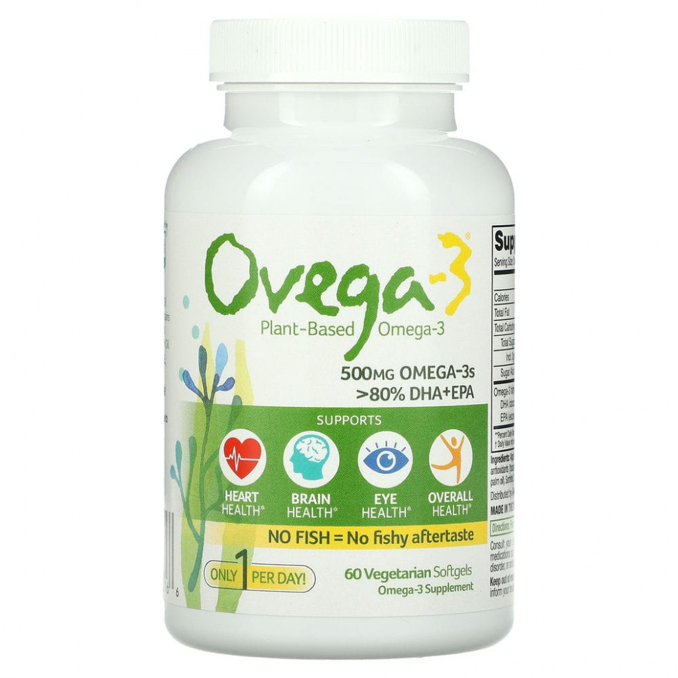   Ovega-3,  -3 ,  + , 500 , 60      -     , -  