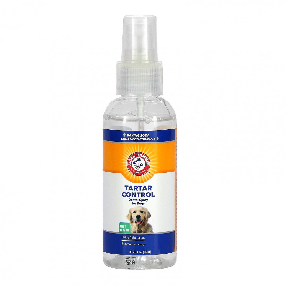   Arm & Hammer, Tartar Control, Dental Spray For Dogs, Mint, 4 fl oz (118 ml)   -     , -  