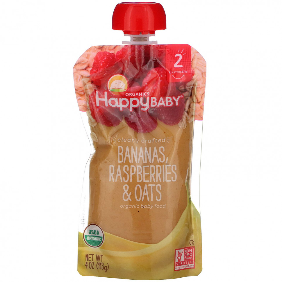   Happy Family Organics, Clearly Crafted,   ,  2,    6 , ,   , 113  (4 )   -     , -  