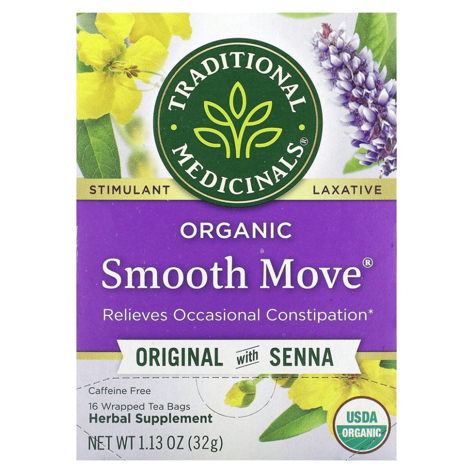   Traditional Medicinals, Organic Smooth Move,   ,  , 16  , 32  (1,13 )   -     , -  