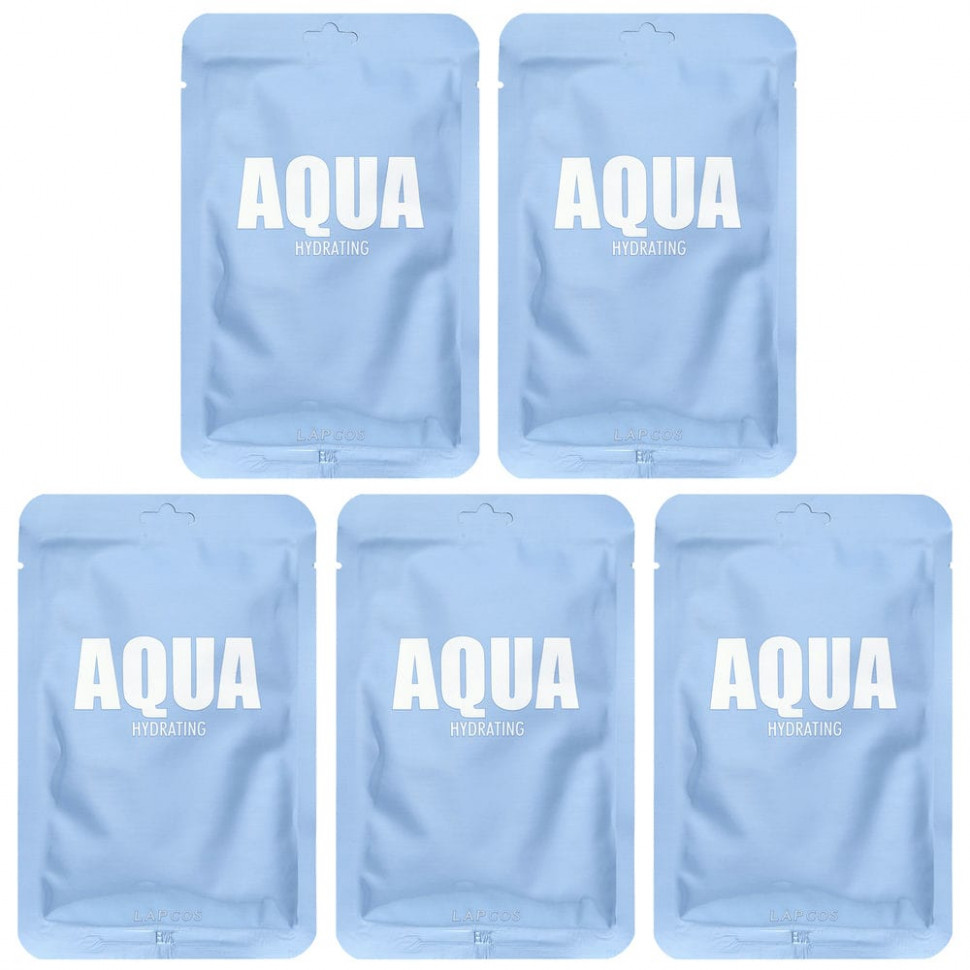   Lapcos, Aqua Hydrating Sheet Beauty Mask Set, 5 .,  30  (1,01 . )   -     , -  