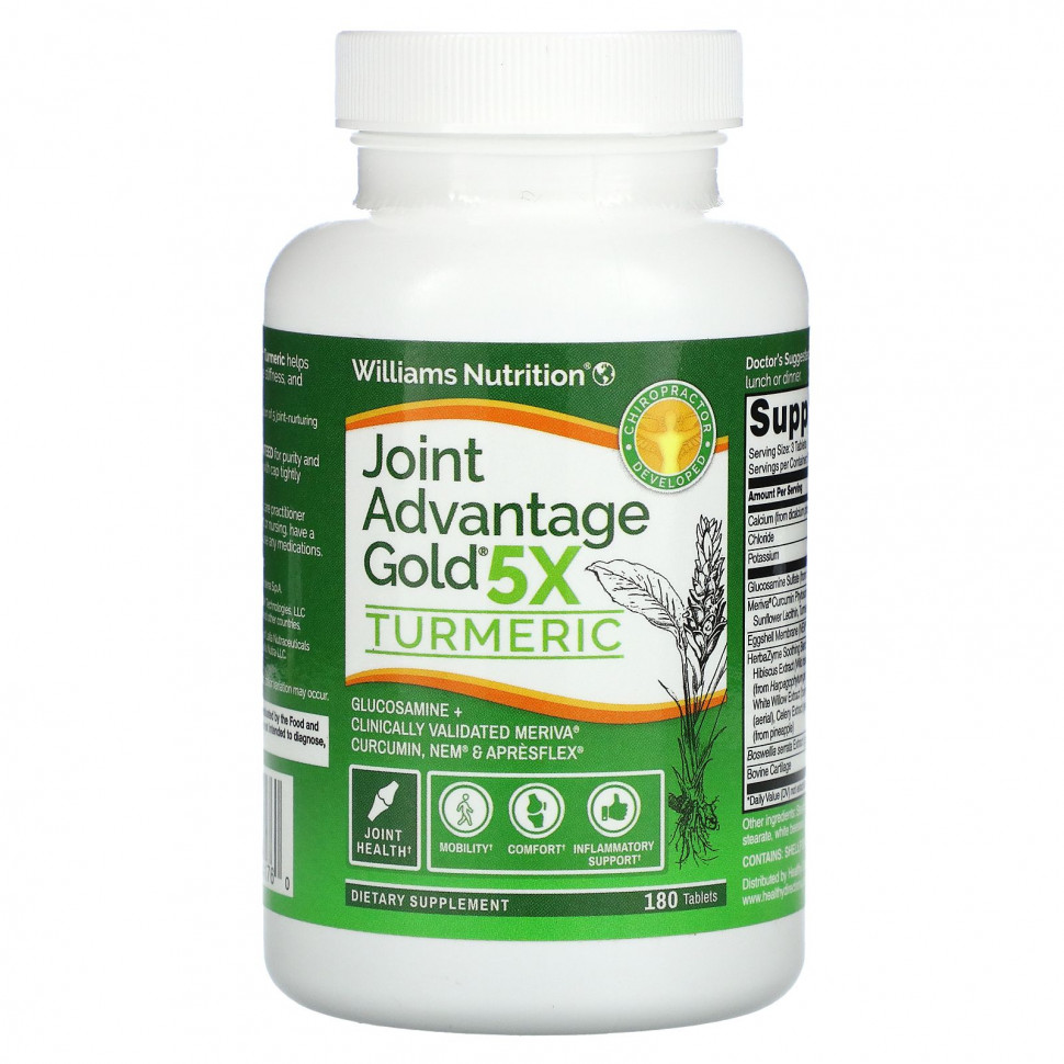  Williams Nutrition, Joint Advantage Gold 5X,  , 180   IHerb ()