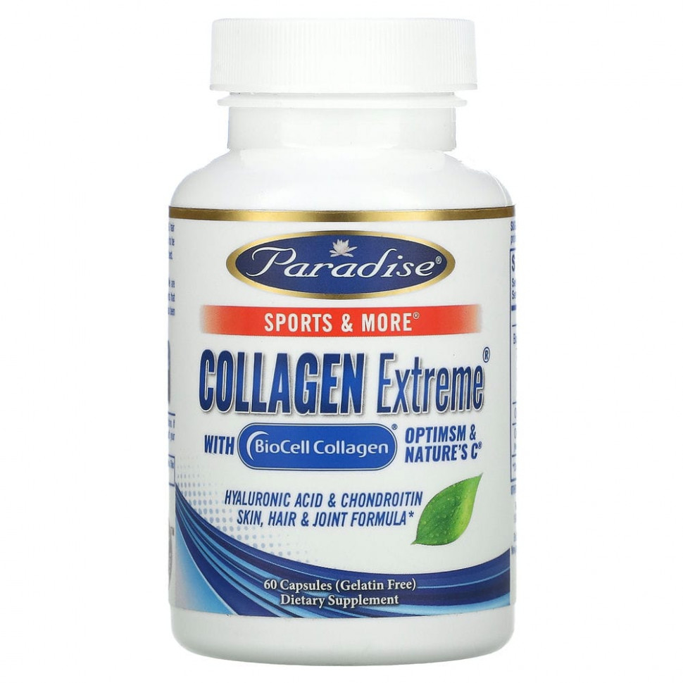   Paradise Herbs, Collagen Extreme   BioCell, OptiMSM    C, 60    -     , -  