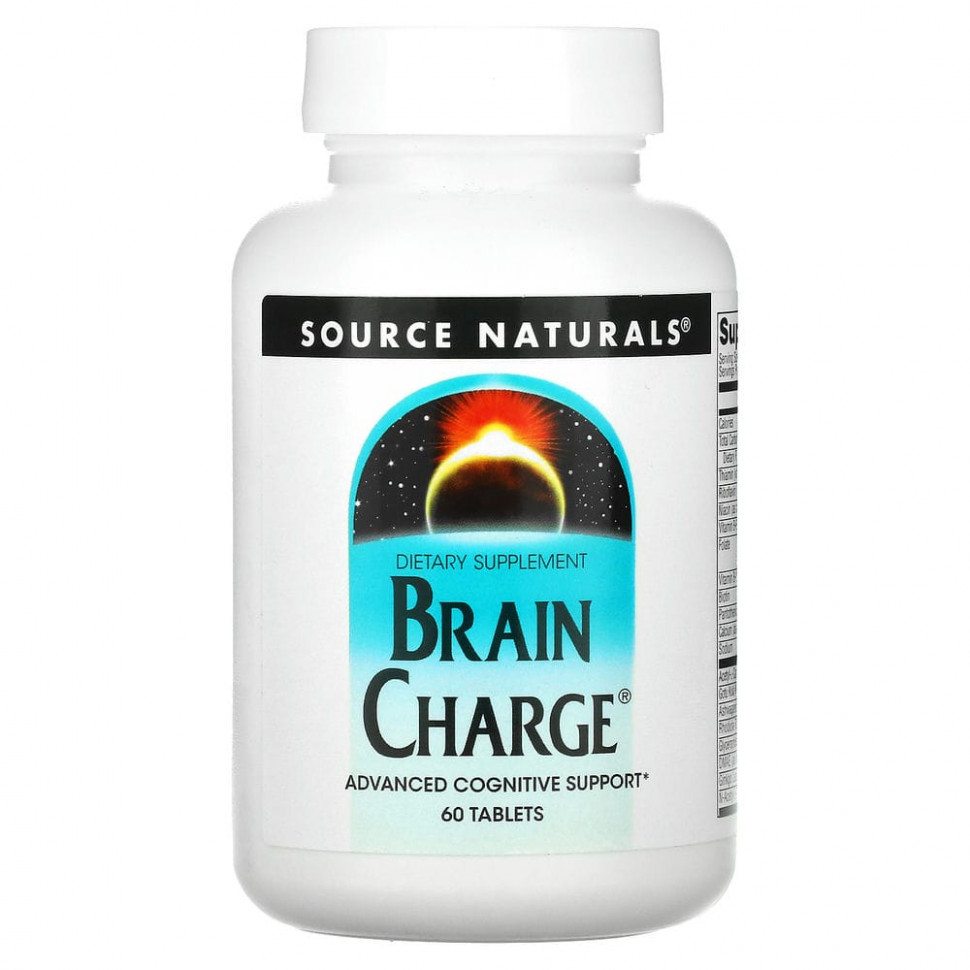   Source Naturals, Brain Charge, 60    -     , -  