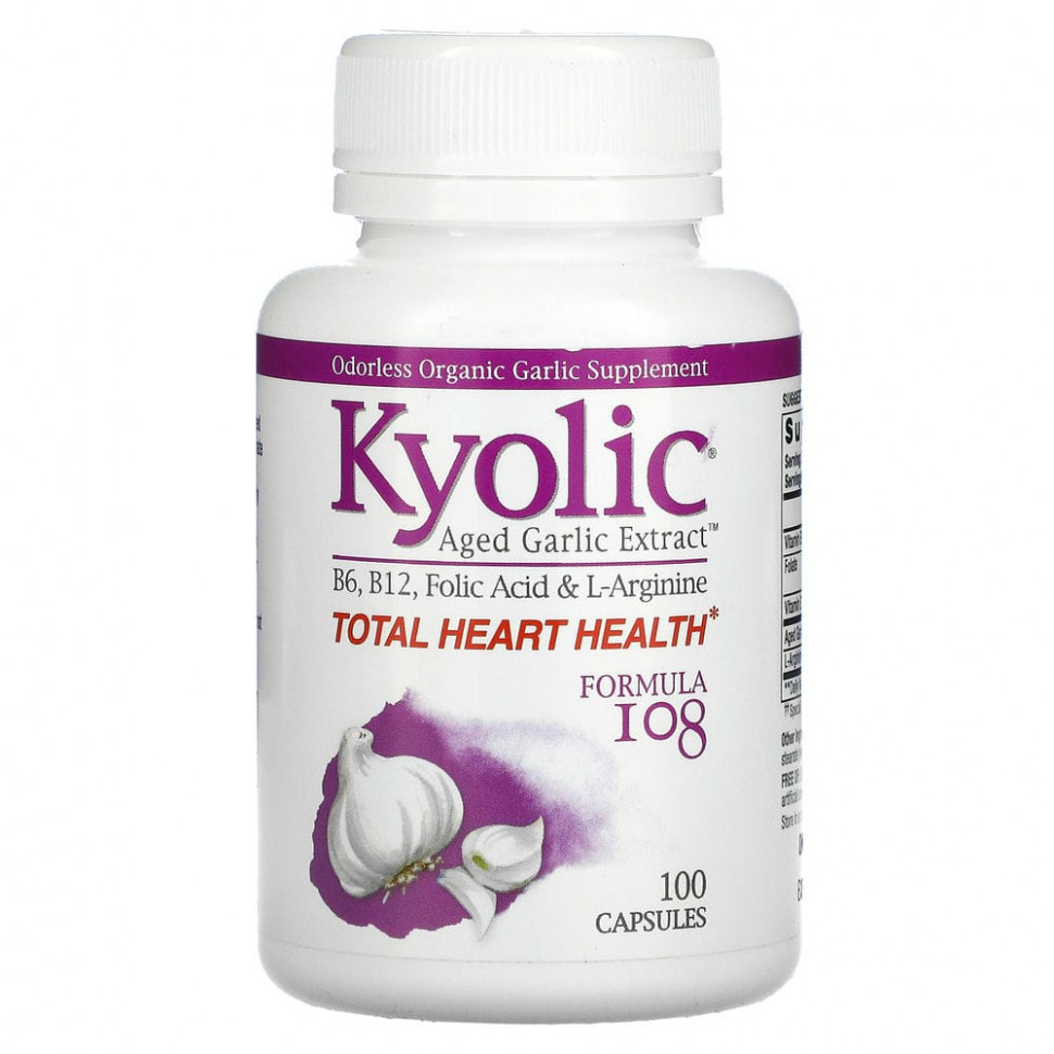   Kyolic, Aged Garlic Extract,  108, 100    -     , -  