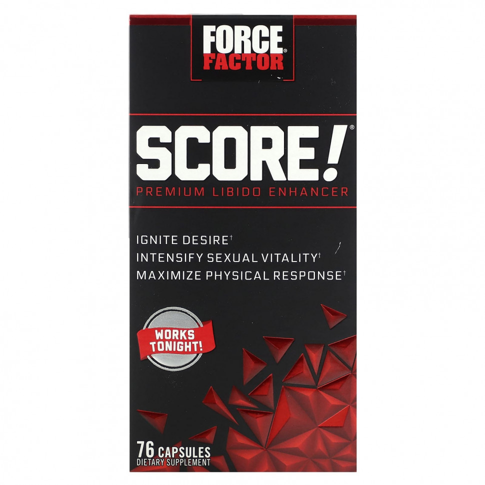   Force Factor, Score! Premium Libido Enhancer, 76    -     , -  