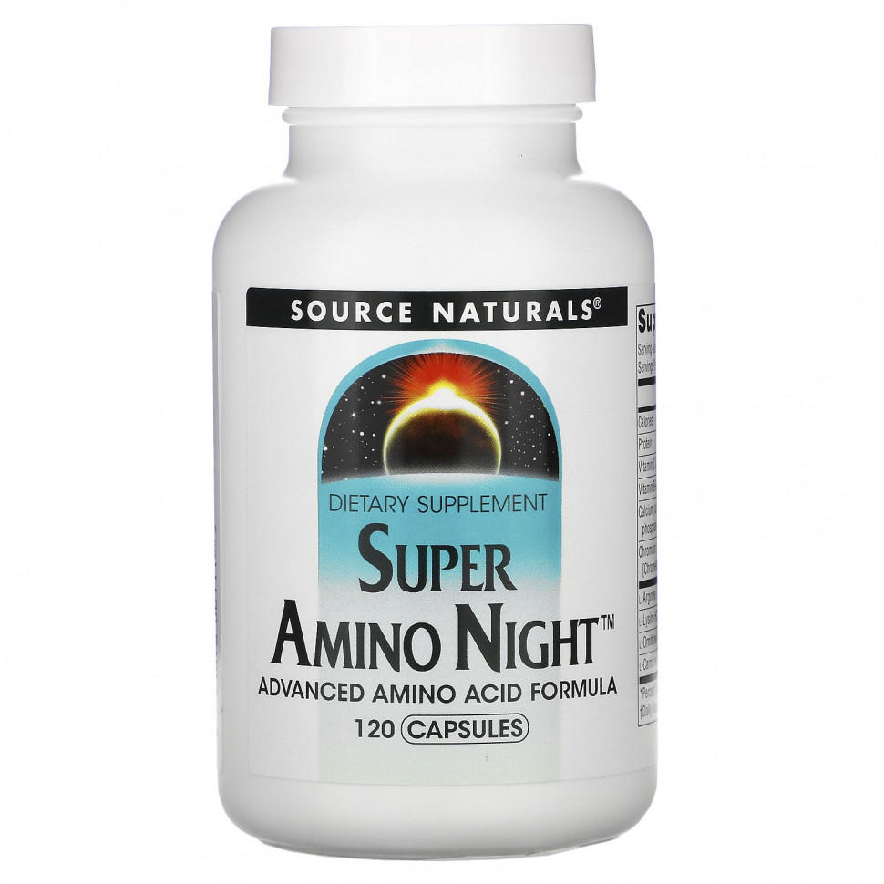   Source Naturals, Super Amino Night,   , , 120    -     , -  