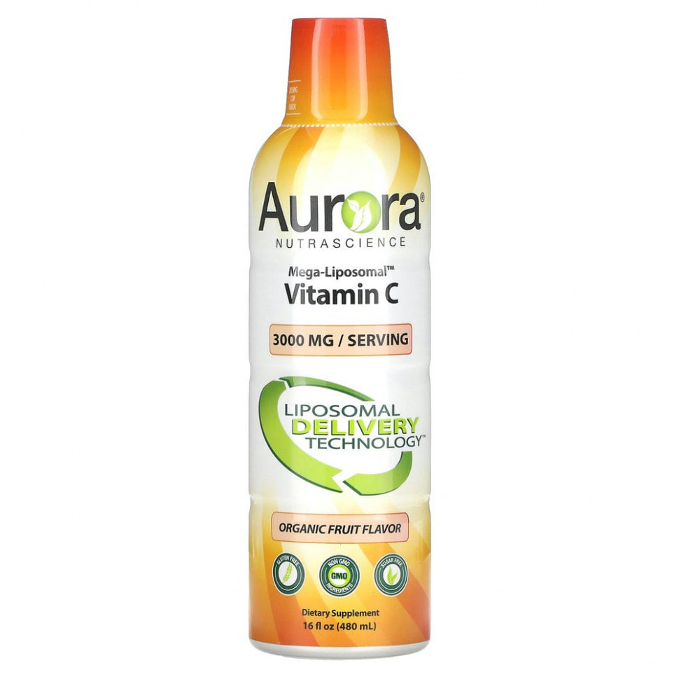   Aurora Nutrascience, Mega-Liposomal Vitamin C,   , 3000 , 480  (16 . )   -     , -,   