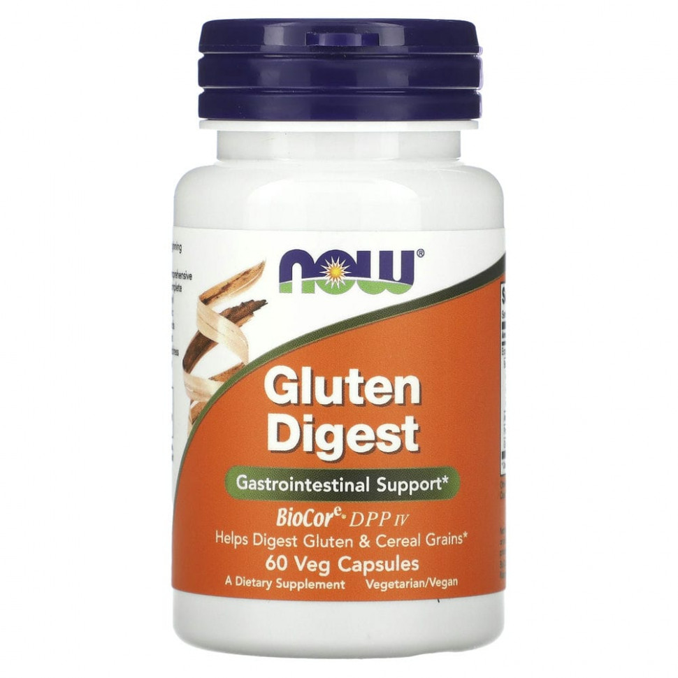   NOW Foods, Gluten Digest,    , 60     -     , -  