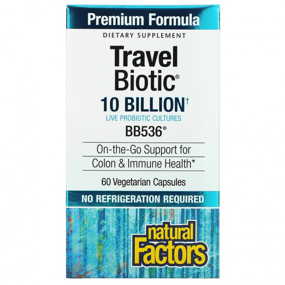   Natural Factors, Travel Biotic, BB536, 10   , 60     -     , -  