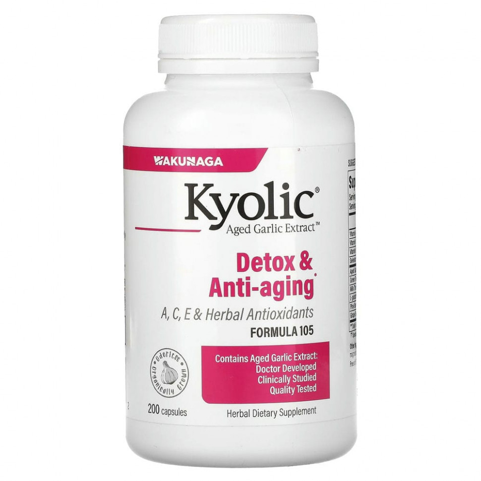   Kyolic, Aged Garlic Extract,  105    , 200    -     , -  