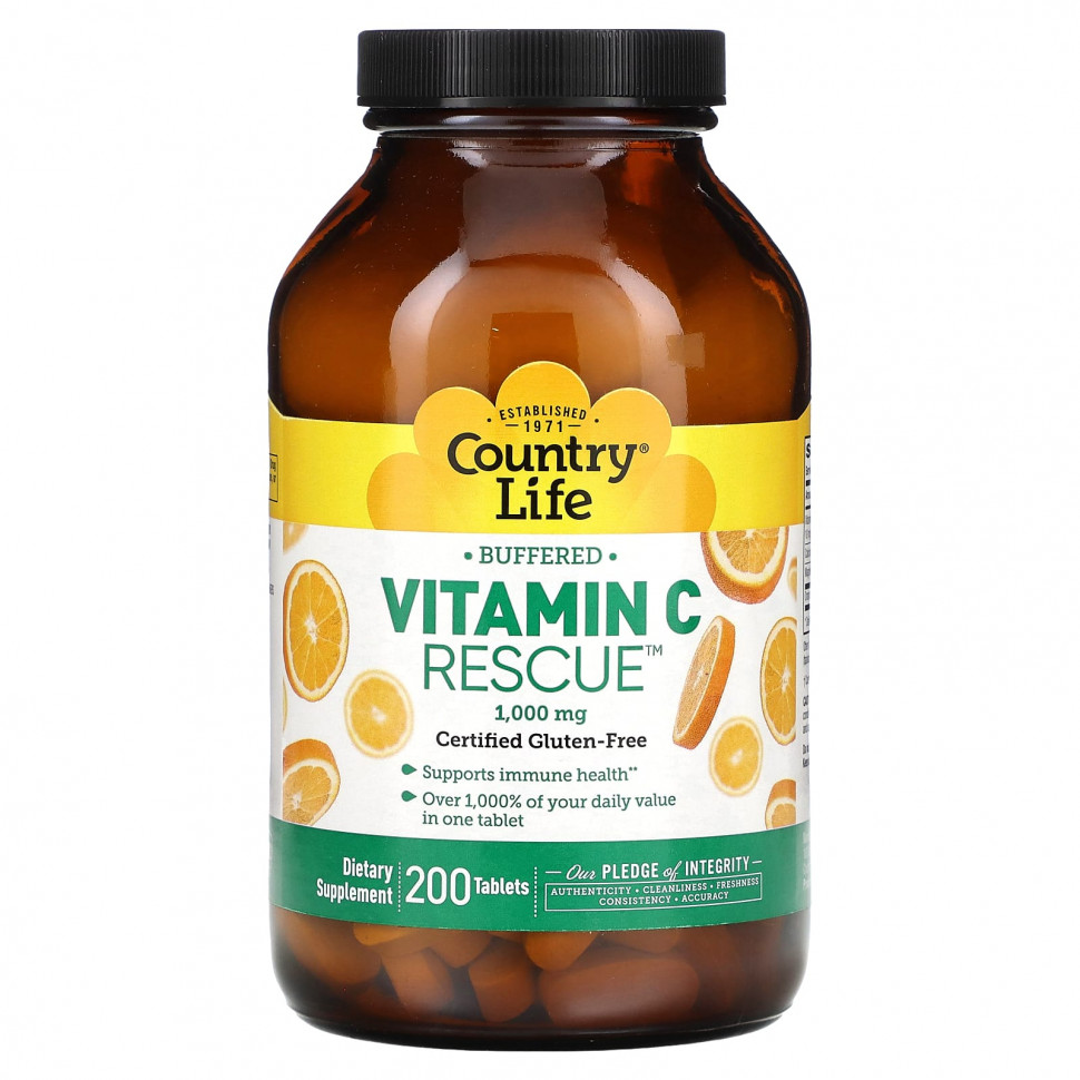  Country Life,   C Rescue, 1000 , 200   IHerb ()