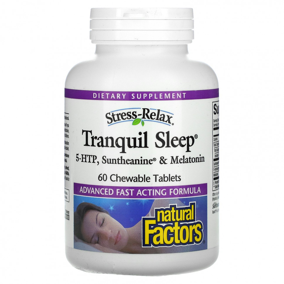   Natural Factors, Stress-Relax, Tranquil Sleep,    , 60     -     , -,   