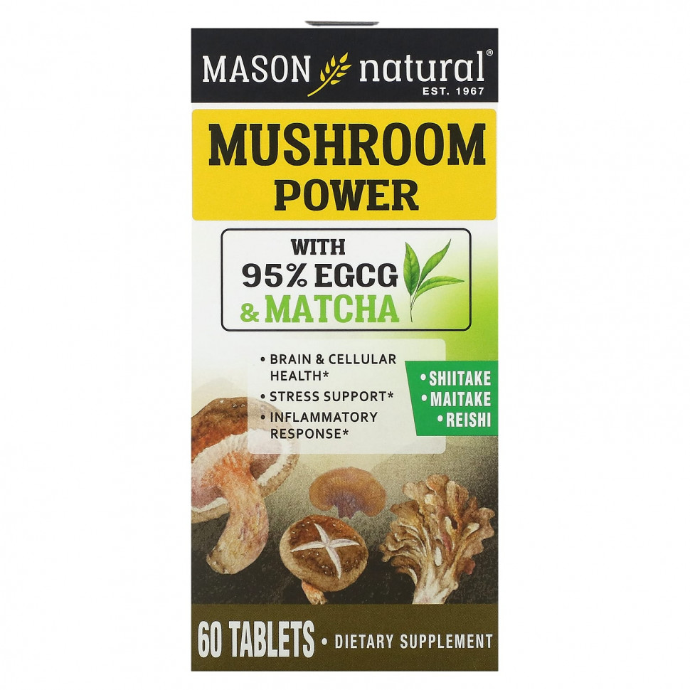   Mason Natural, Mushroom Power, 60    -     , -,   
