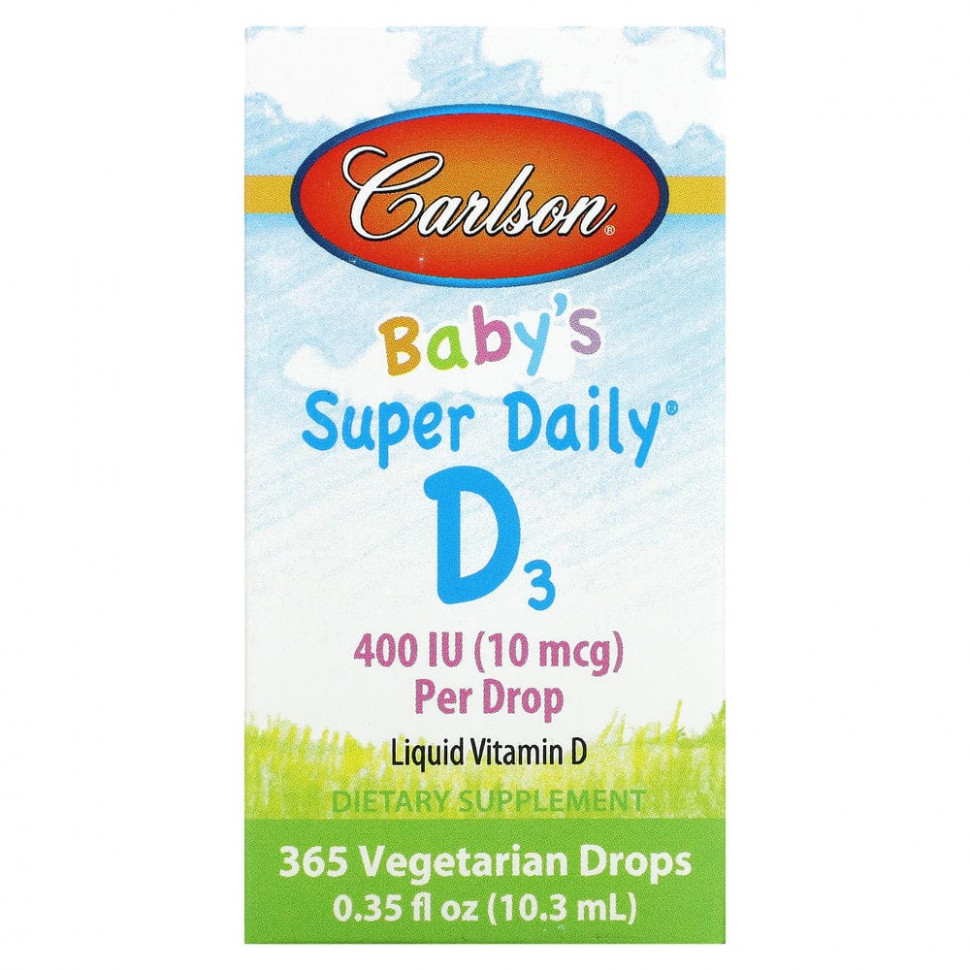   Carlson Labs, Super Daily,  D3  , 10  (400 ), 10,3  (0,35 . )   -     , -  