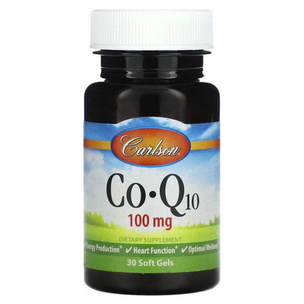   Carlson, Co-Q10, 100 , 30     -     , -  