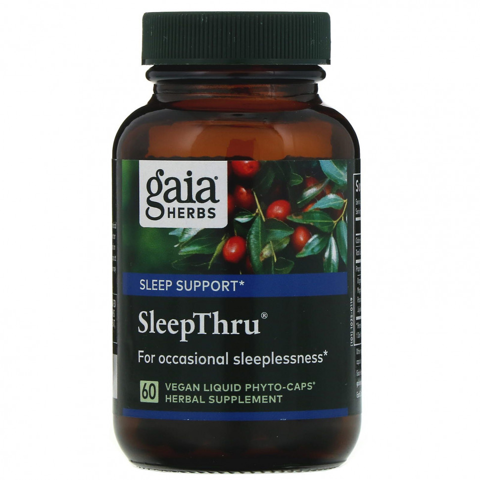   Gaia Herbs, SleepThru, 60  -     -     , -  