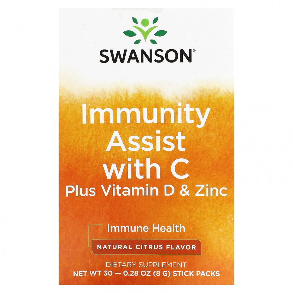  Swanson, Immunity Assist,  C,  D  ,  , 30   8  (0,28 )  IHerb ()