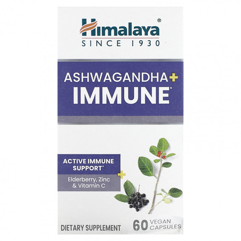  Himalaya, Ashwagandha + Immune`` 60    IHerb ()