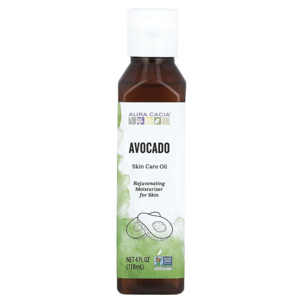   Aura Cacia, Skin Care Oil, Comforting Avocado, 4 fl oz (118 ml)   -     , -  