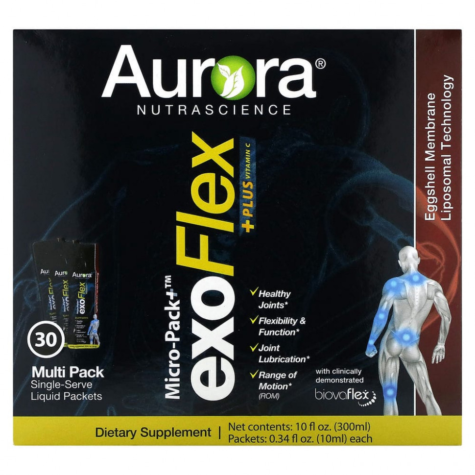   Aurora Nutrascience, Micro-Pack + ExoFlex + Plus Vitamin C, 30   10  (0,34 . )   -     , -  