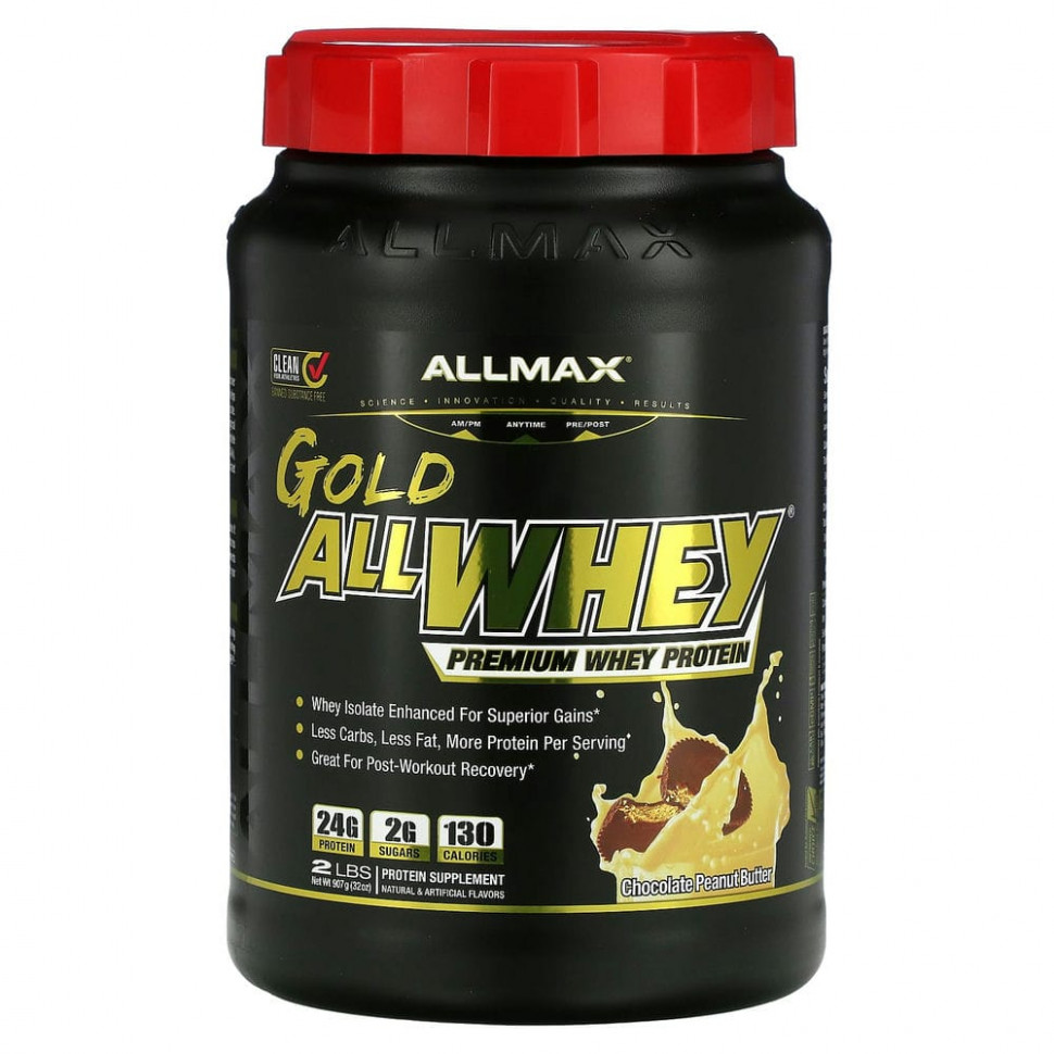   ALLMAX Nutrition, AllWhey Gold, 100%  + -  ,    , 2  (907 )   -     , -,   