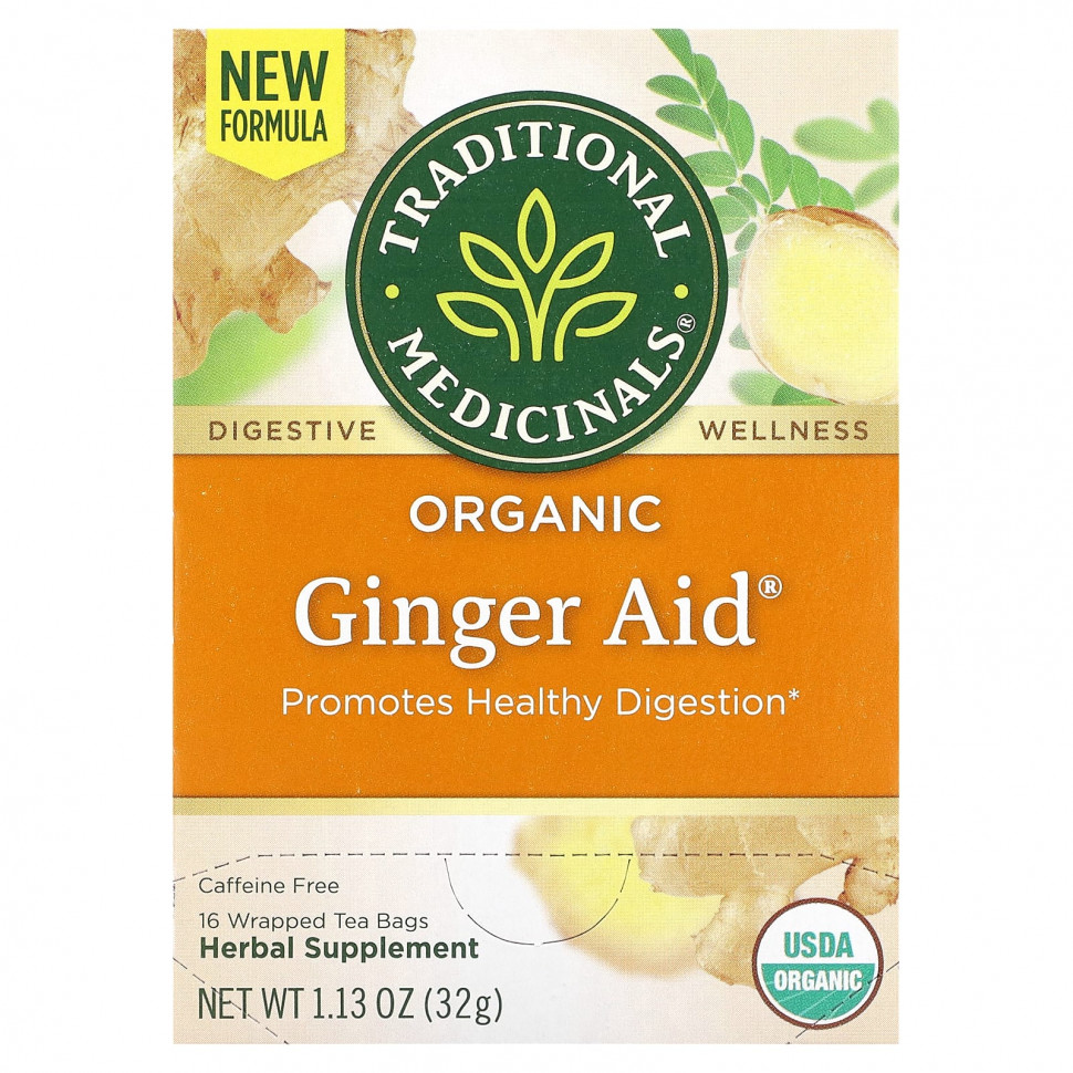   Traditional Medicinals, Ginger Aid, , (),  , 16  , 32  (1,13 )   -     , -  