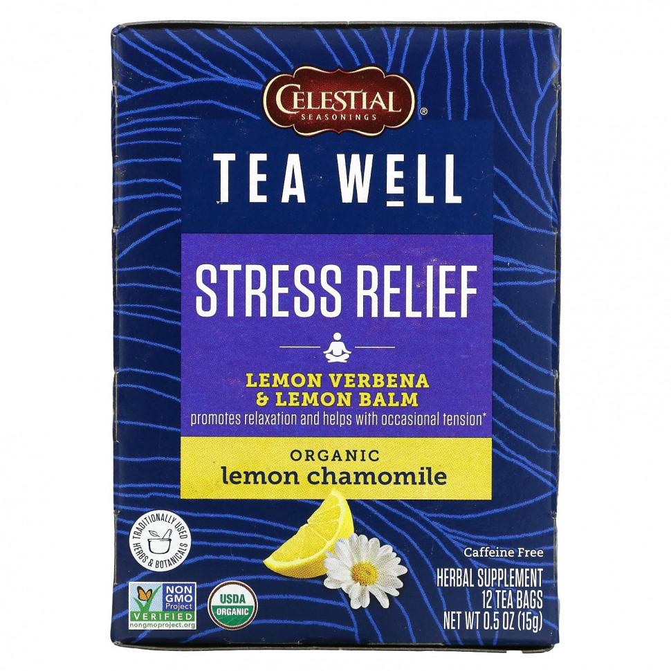   Celestial Seasonings, Stress Relief,    ,   ,  , 12    1,2  (0,06 )   -     , -  