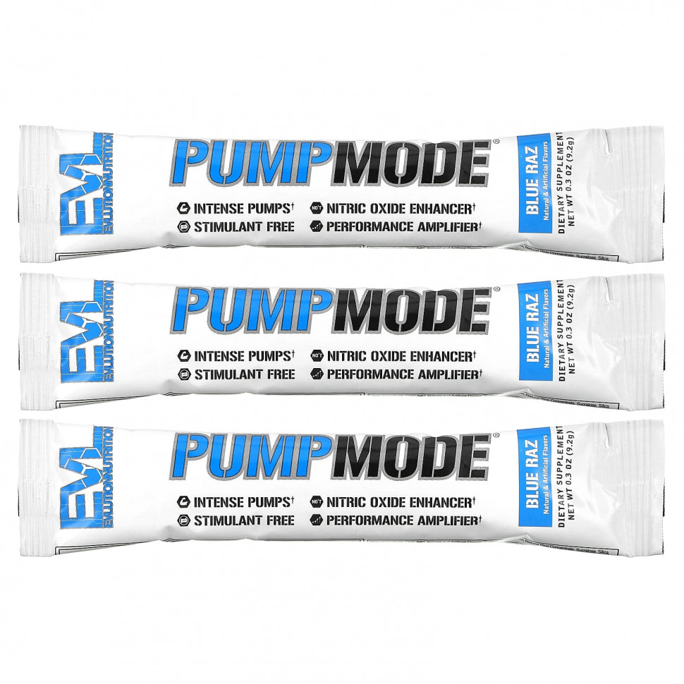   EVLution Nutrition, Pump Mode, Blue Raz, 3   9,2  (0,3 )   -     , -  