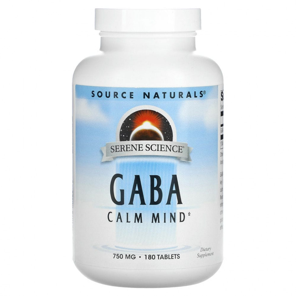  Source Naturals, GABA Calm Mind, , 750 , 180   IHerb ()