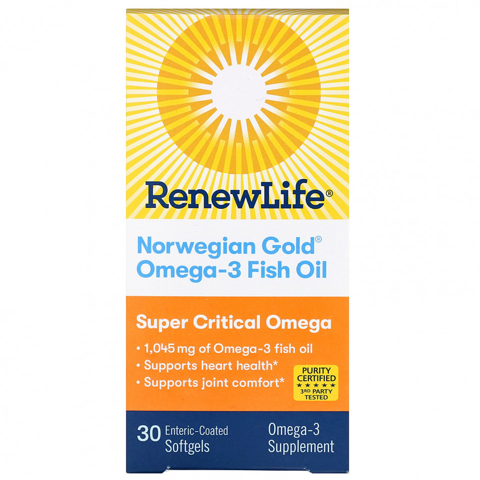   Renew Life,    -3 Norwegian Gold, 1045 , 30        -     , -  