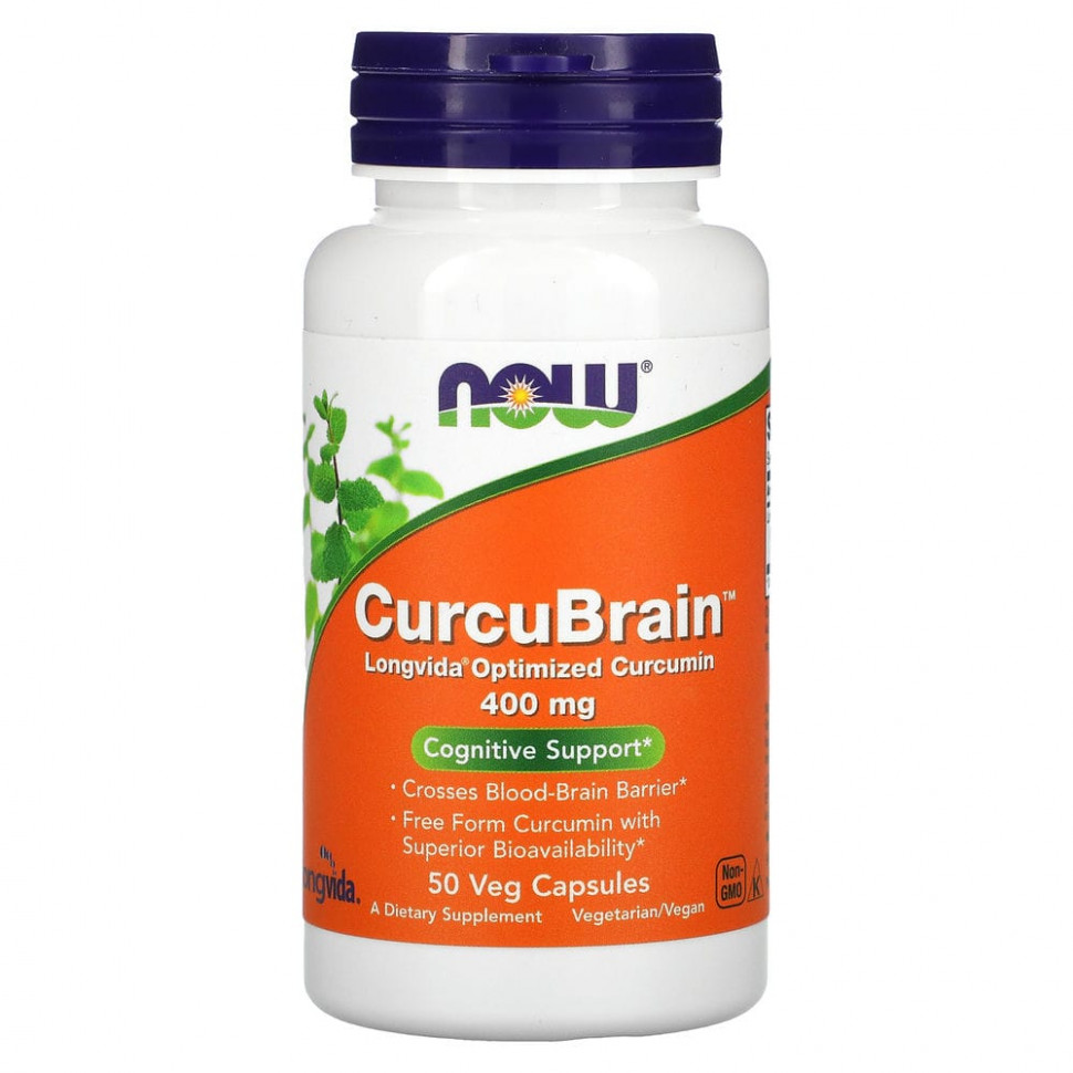   NOW Foods, CurcuBrain,  , 400 , 50     -     , -  