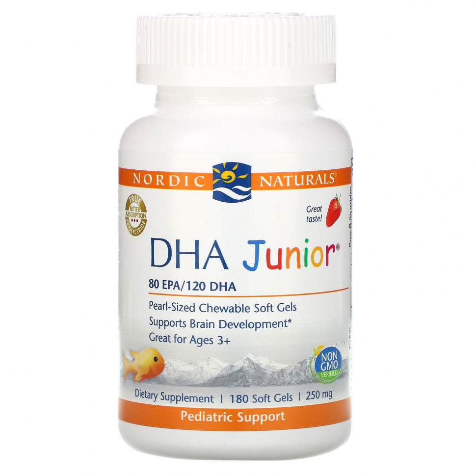   Nordic Naturals,  Junior, ,    3 , 62.5 , 180      -     , -  