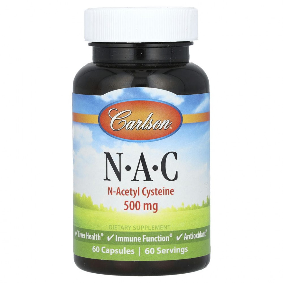   Carlson Labs, N-A-C, 500 , 60    -     , -,   