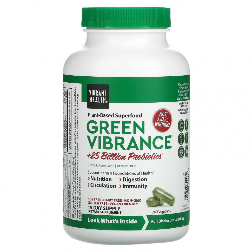   Vibrant Health, Green Vibrance,  19.0, 240     -     , -  