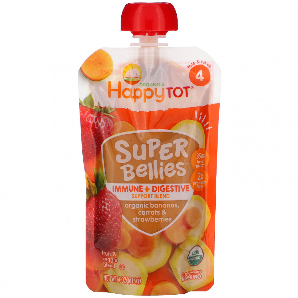   Happy Family Organics, Happy Tot, Super Bellies,  ,   , 4  (113 )   -     , -  