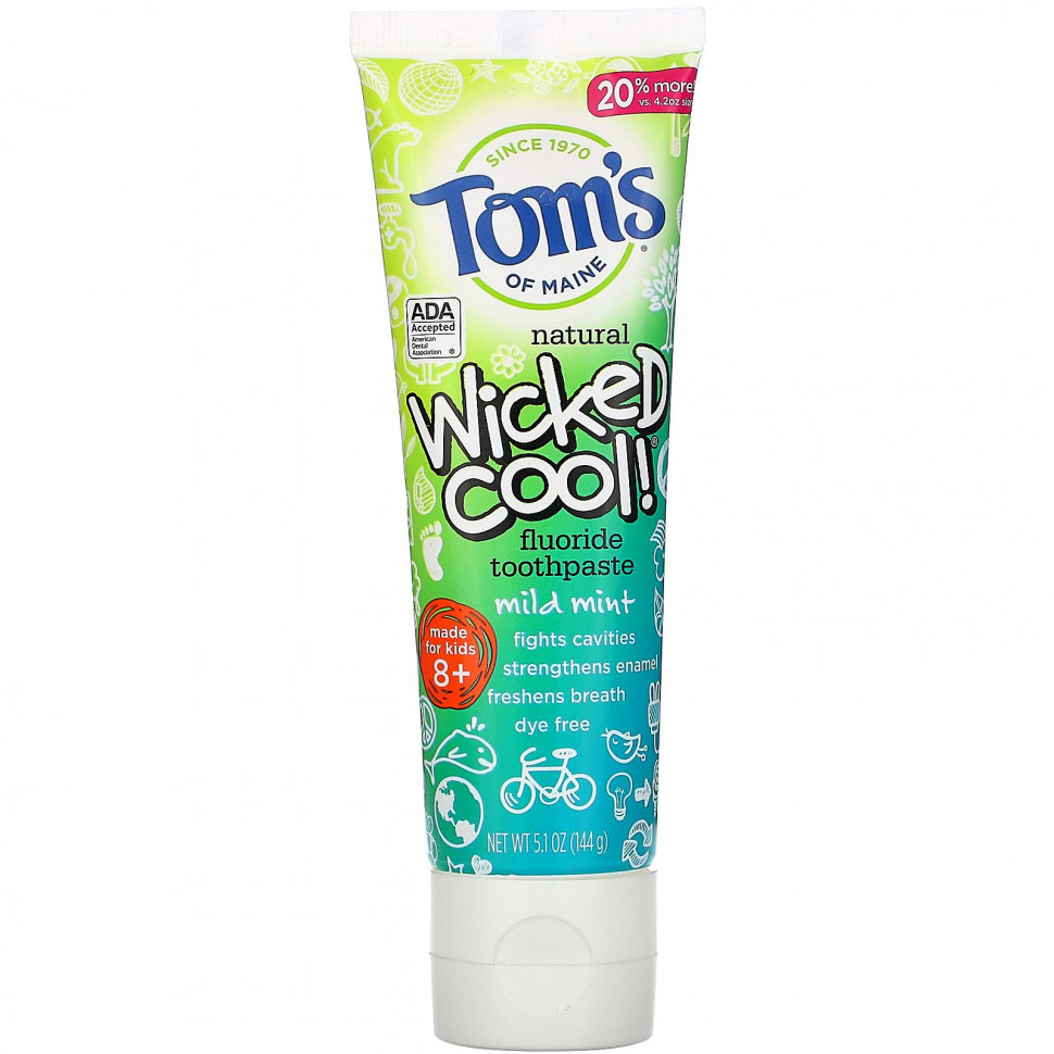   Tom's of Maine, Wicked Cool !,     ,    8 ,  , 144  (5,1 )   -     , -  