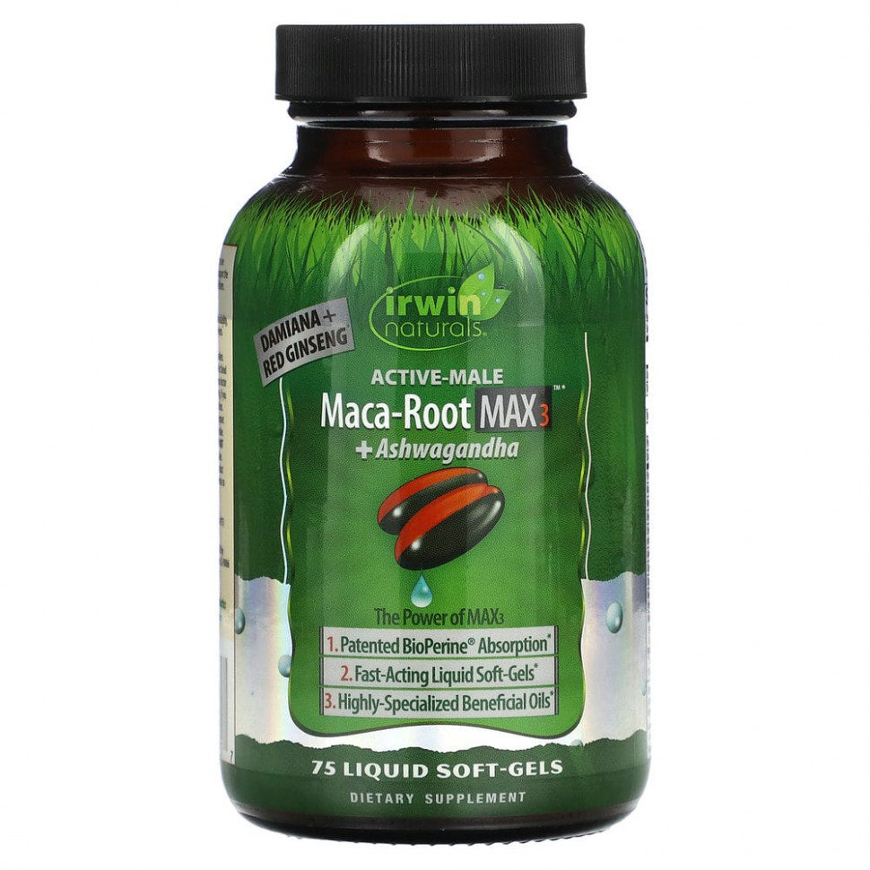   Irwin Naturals, Maca Root Max 3 + , 75     -     , -  