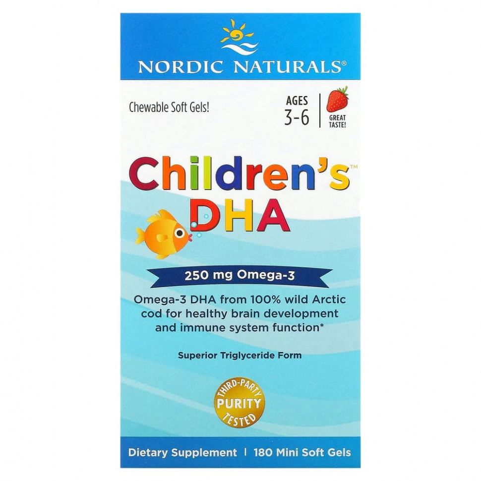   Nordic Naturals, Children's DHA,   ,   ,   36 , 250 , 180 -   -     , -  