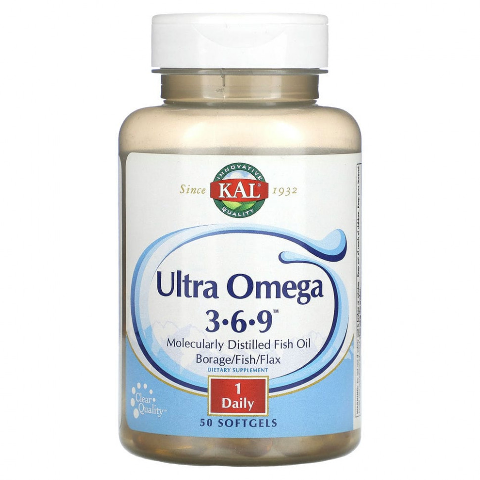   KAL, Ultra Omega 3, 6, 9, 50     -     , -  