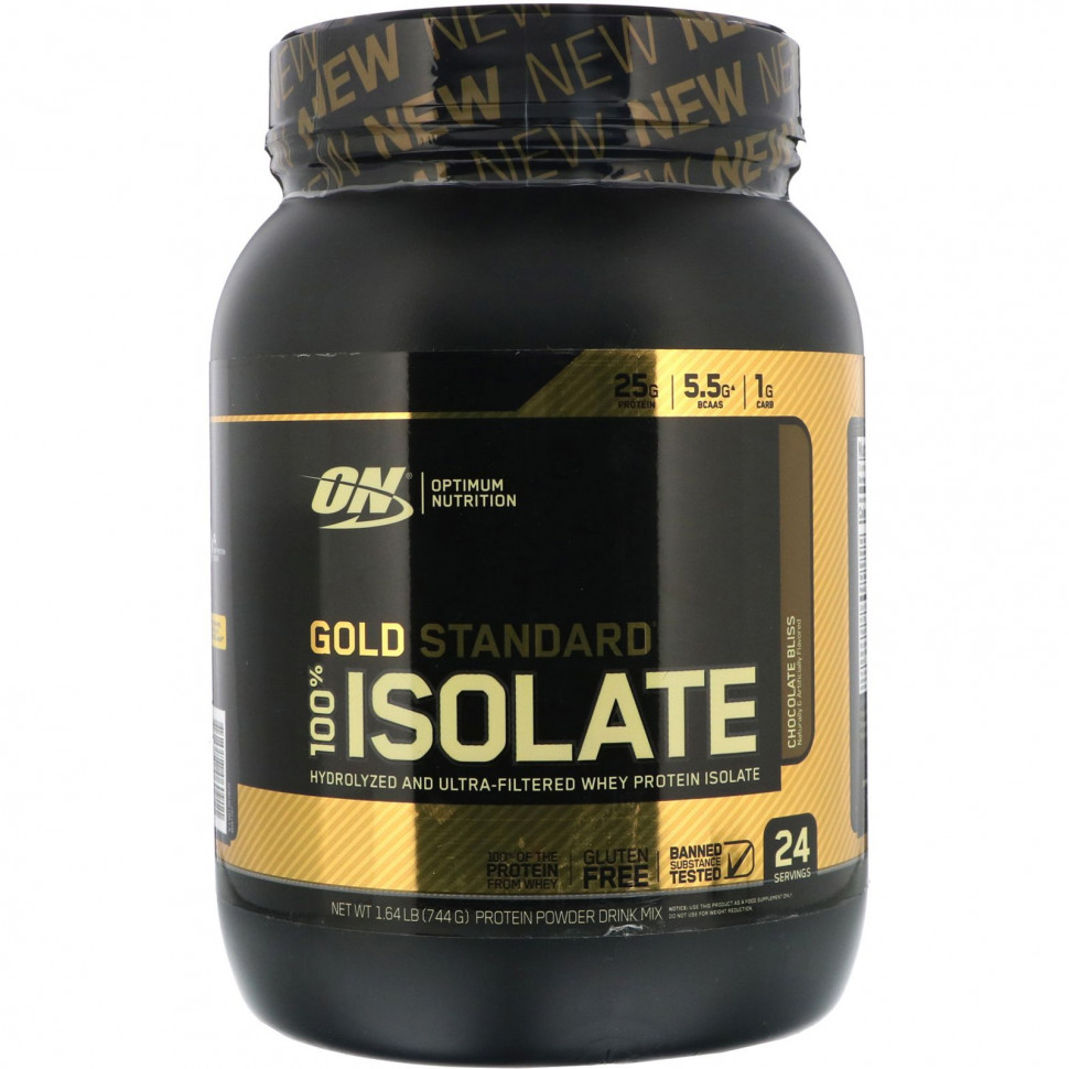   Optimum Nutrition, Gold Standard 100% Isolate, ,  , 744  (1,64 )   -     , -  