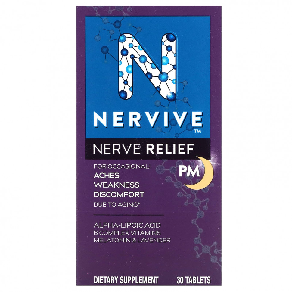   Nervive, Nerve Relief, PM, 30    -     , -  