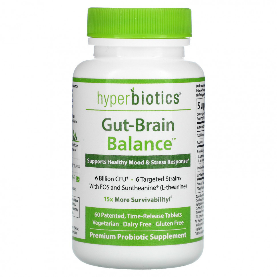   Hyperbiotics, GBX-Focus, Gut-Brain Connection, 6  , 60       -     , -  