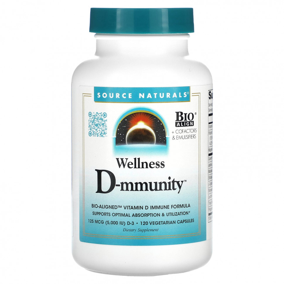   Source Naturals, Wellness D-mmunity, 125 , 120     -     , -,   