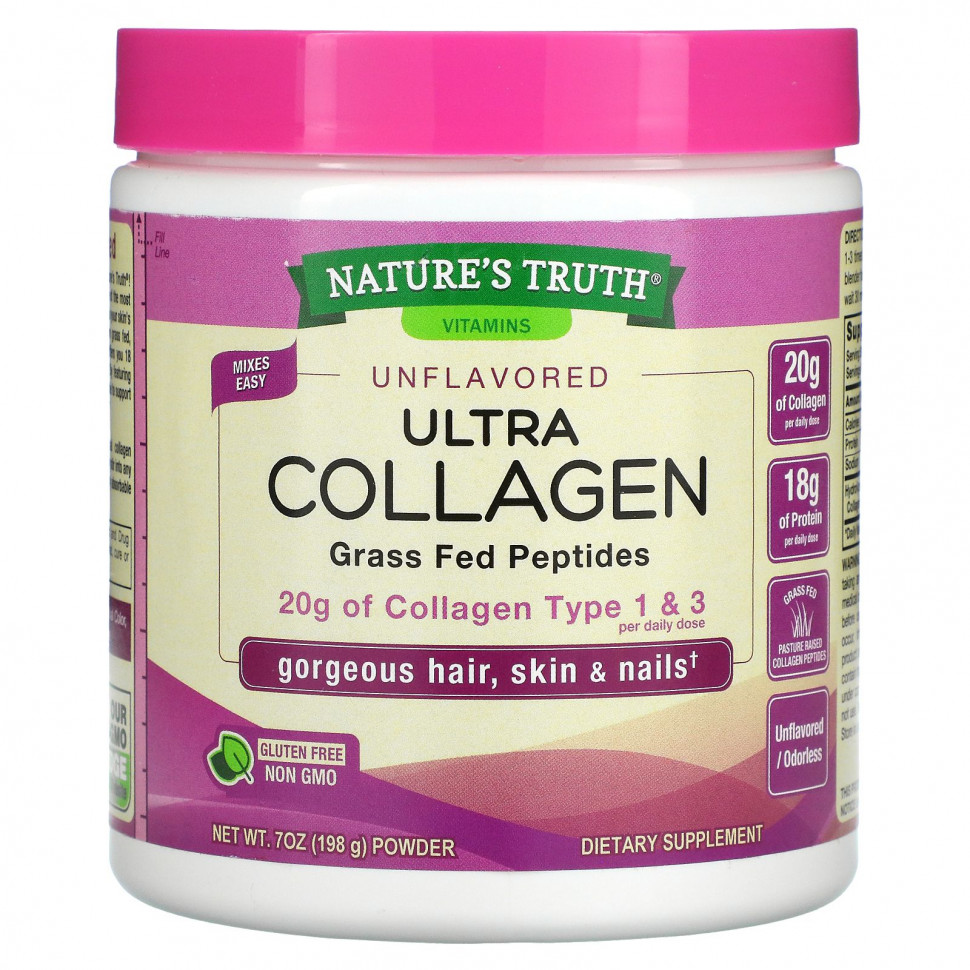   Nature's Truth, Ultra Collagen Powder,  , 198  (7 )   -     , -  